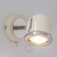 Cream-coloured Halena spotlight with a retro look