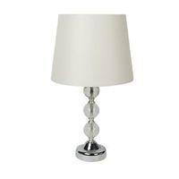 Cream Glass Table Lamp