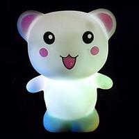 Creative Color-Changing Colorful Happy Bear LED Nightlight
