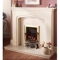 crystal fires diamond traditional inset gas fire with blenheim fret