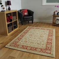 Cream & Red Traditional Rug Ziegler 120cmx170cm (4\' x 5\'6\