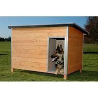 Crufts Luxury Flat Roof Wooden Dog Cabin Large