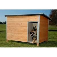 crufts luxury flat roof wooden dog cabin small