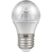 Crompton clear 6.5W LED Dimmable Golf 45mm ES Warm White 470LM - 4634