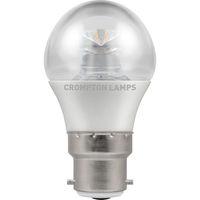Crompton clear 6.5W LED Dimmable Golf 45mm BC Warm White 470LM - 4627