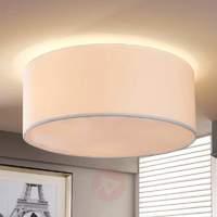 Cream white fabric ceiling light Pitta
