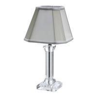 Crystal Table Lamp with Shade, Clear