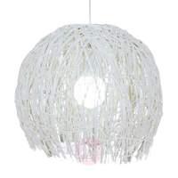 creatively woven hanging light struwel white