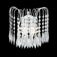 crystal waterfall chrome finish chandelier