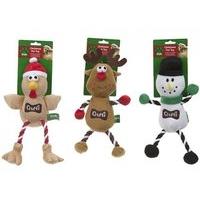 crufts squeaking xmas pet toy figures