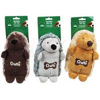 Crufts Large Squeaky Hedgehog Pet Toy - 3 Assorted Designs