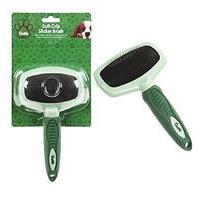 crufts soft grip double bristle slicker pet brush