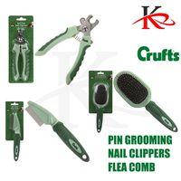 Crufts Soft Grip Pin Grooming Pet Brush