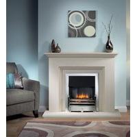 cranbourne limestone fireplace package with electric fire