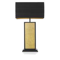 CRO4254 Croc 1 Light Table Lamp in Black and Gold