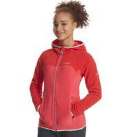 craghoppers girls ionic ii hooded fleece jacket pink