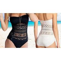 Crochet Push-Up Swimsuit - 2 Colours