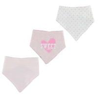 Crafted 3 Pack Dribble Bibs Child Girls