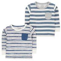 crafted stripe tee shirts 2 pack childrens