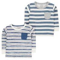 Crafted Stripe Tee Shirts 2 Pack Childrens