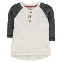 Crafted Raglan Button T Shirt Child Boys