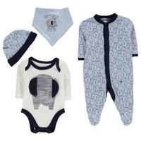 Crafted Four Piece Romper Set Unisex Babies