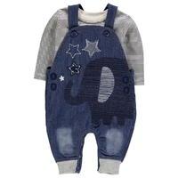 Crafted Elephant Romper Baby Boys