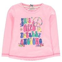 Crafted Slogan T Shirt Child Girls