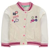 crafted badge bomber jacket child girls