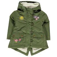 crafted crafted badge parka jacket childrens