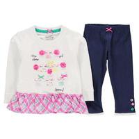 Crafted Checked Frill Set Childrens