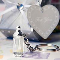 Crystal Collection baby bottle key chain favors