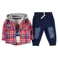 Crafted Three Piece Shirt Set Baby Boys