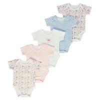 Crafted Five Pack Bodysuits Babies