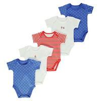 Crafted Five Pack Bodysuits Babies