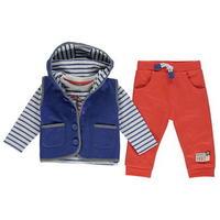 Crafted Three Piece Jacket Set Baby Boys