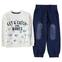 Crafted Two Piece Crew Sweater Set Infant Boys