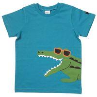 Croc Print Kids T-shirt - Turquoise quality kids boys girls