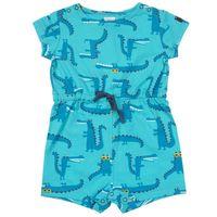 crocodile baby playsuit turquoise quality kids boys girls