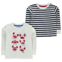 Crafted Long Sleeves T Shirts Pack of 2 Infant Boys