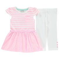 crafted dress and leggings set infant girls