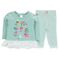Crafted Piece Mock Sleeve Set Baby Girls