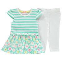Crafted Floral Dress Set Baby Girls