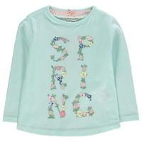 Crafted Slogan T Shirt Infant Girls