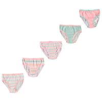 Crafted 5 Pack Briefs Child Girls