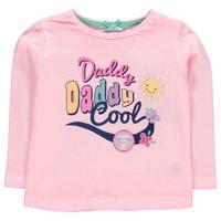 Crafted Slogan T Shirt Infant Girls