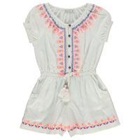 Crafted Embroidered Playsuit Child Girls