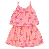 Crafted Flamingo Summer Dress Child Girls