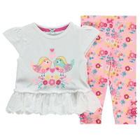 crafted broderie anglaise hem set baby girls