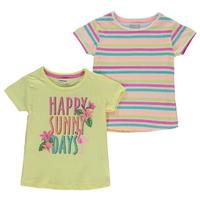 crafted 2 pack t shirts child girls